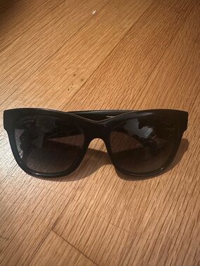 CHANEL Authentic Black Polarized Sunglasses CC Frames Shades